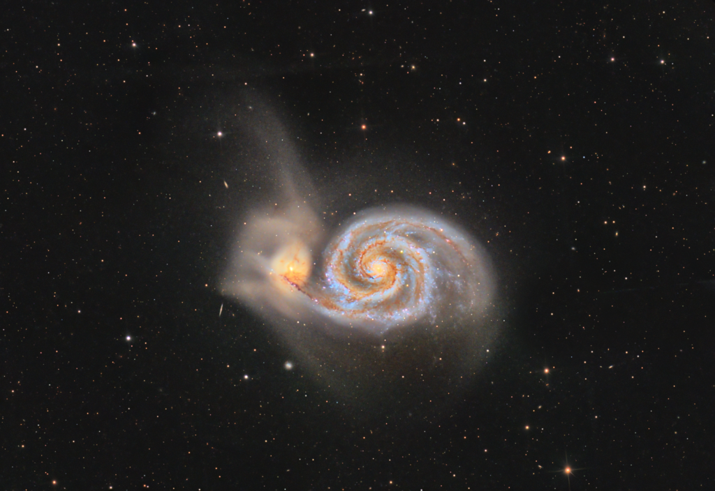 Die "Whirlpool-Galaxie" (NGC 5194 & NGC 5195)